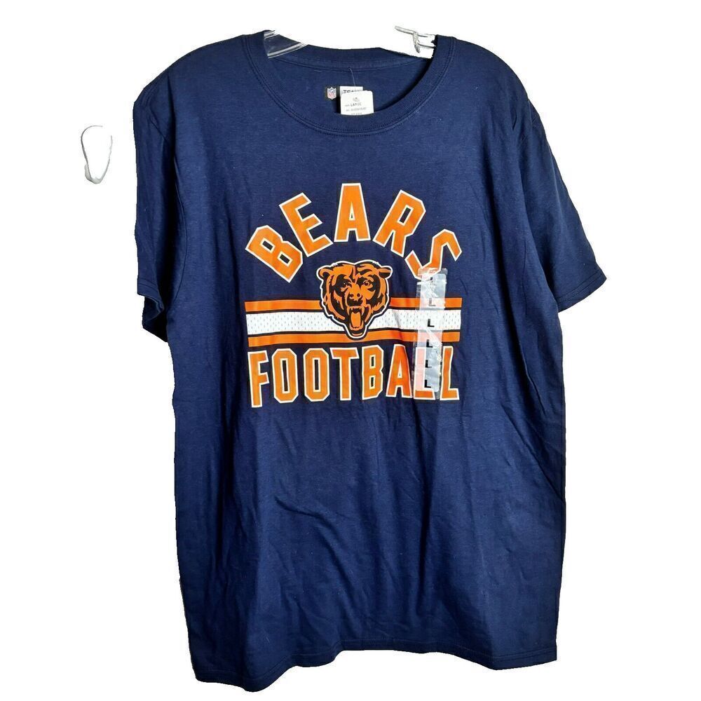 Team Apparel Chicago Bears T-Shirt L‎ Short Sleeve Womens Cotton NFL Football